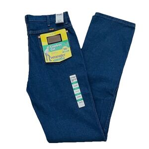 NWT Wrangler Men's Cowboy Cut Jeans 33x38 Tall Blue Denim 936 Slim Western Rodeo